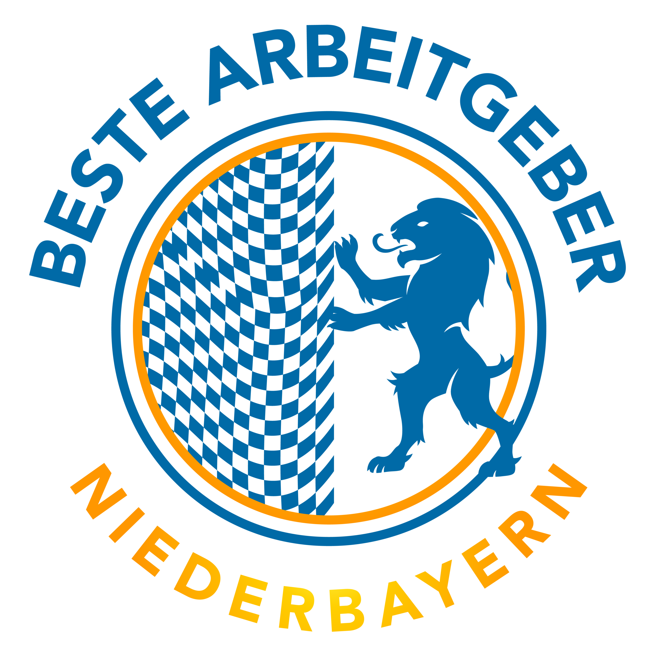 Logo Bester Arbeitsgeber Niederbayerns, 1. Platz für ANTHOLZER passt immer Anbieter für Arbeitsbekleidung, Teambekleidung, Vereinsbekleidung