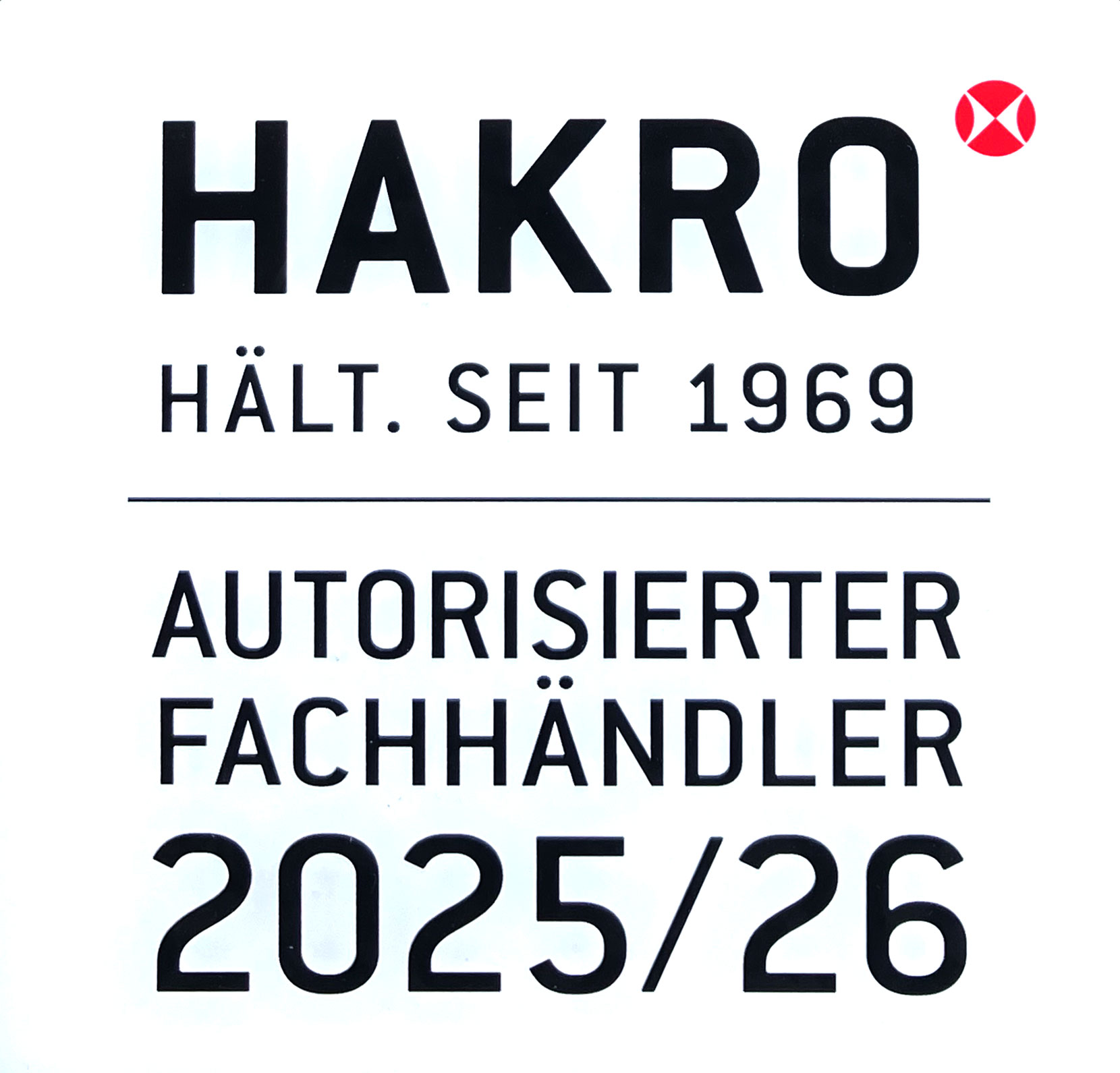 Auszeichnung Hakro autorisierter Händler für Teambekleidung