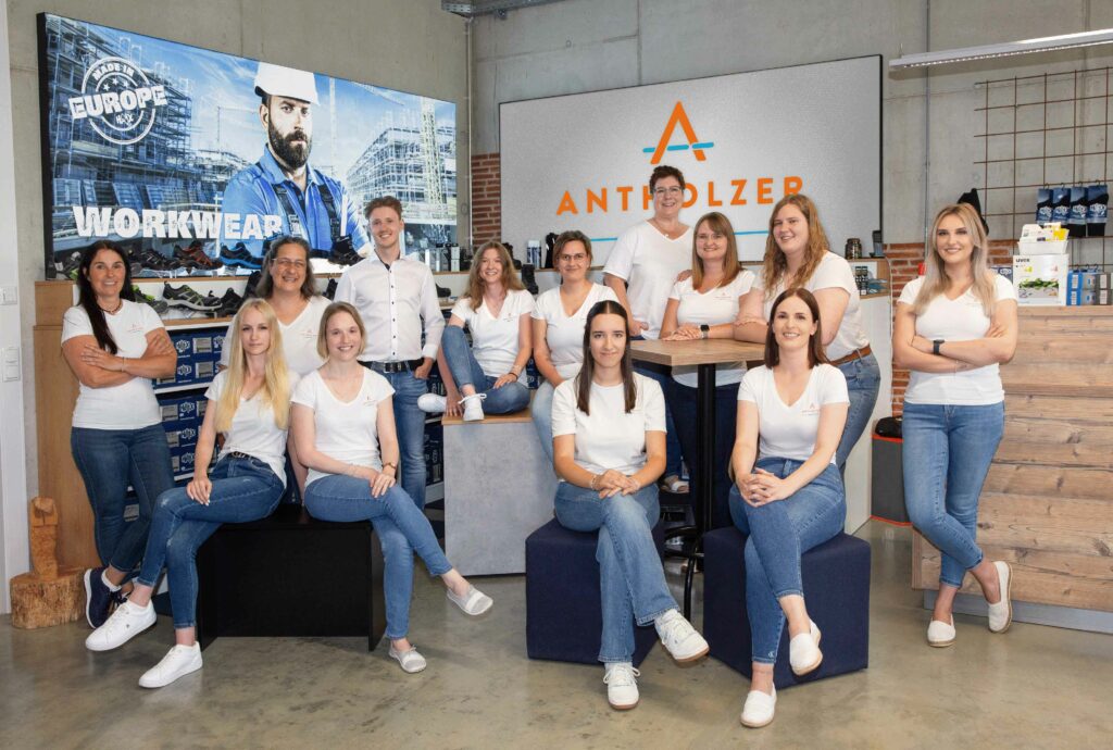 Das Antholzer Vertriebsteam im Laden in Vilsbiburg
