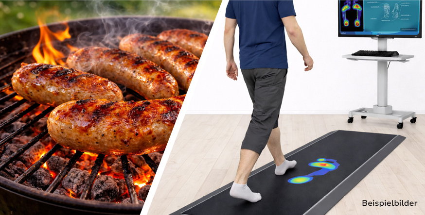 ANTHOLZER passt immer Aktion zur UnternehmerNacht Landshut Süd 24. April 2026, Grillwürste und Gangbildmessung für LeMaitre Arbeitsschuhe