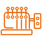 Icon Stickmaschine für die Veredelung von Arbeitskleidung mit Logostick und Namensstick
