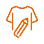 Icon verschiedene Veredelungsmöglichkeiten im Bereich Stick und Druck für Arbeitsbekleidung